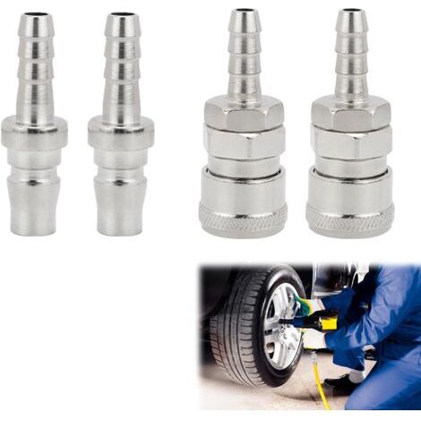 4 Stück Schnellverbinder Für Druckluft, Druckluftkit Für Kompressor, Pneumatische Stecknippel, 8 Mm Schnellverbinder-kupplung Für Druckluft, Druckluftschlauch-verbinder, Stecker Und Buchse