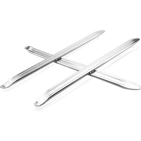 3 Stück Reifenmontierhebel Aus Metall, Rostfrei, 30 Cm, Langlebige Reifenheber Für Roller, Poliert, Hohe Härte, Für Tretroller, Fahrrad, Motorrad, Auto Und Elektrofahrzeuge - Silber