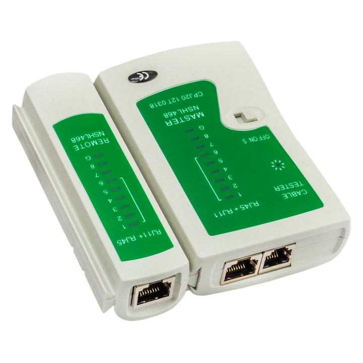 Rj45- Und Rj11-netzwerkkabeltester, Inklusive 9-v-batterie Und Transportkoffer