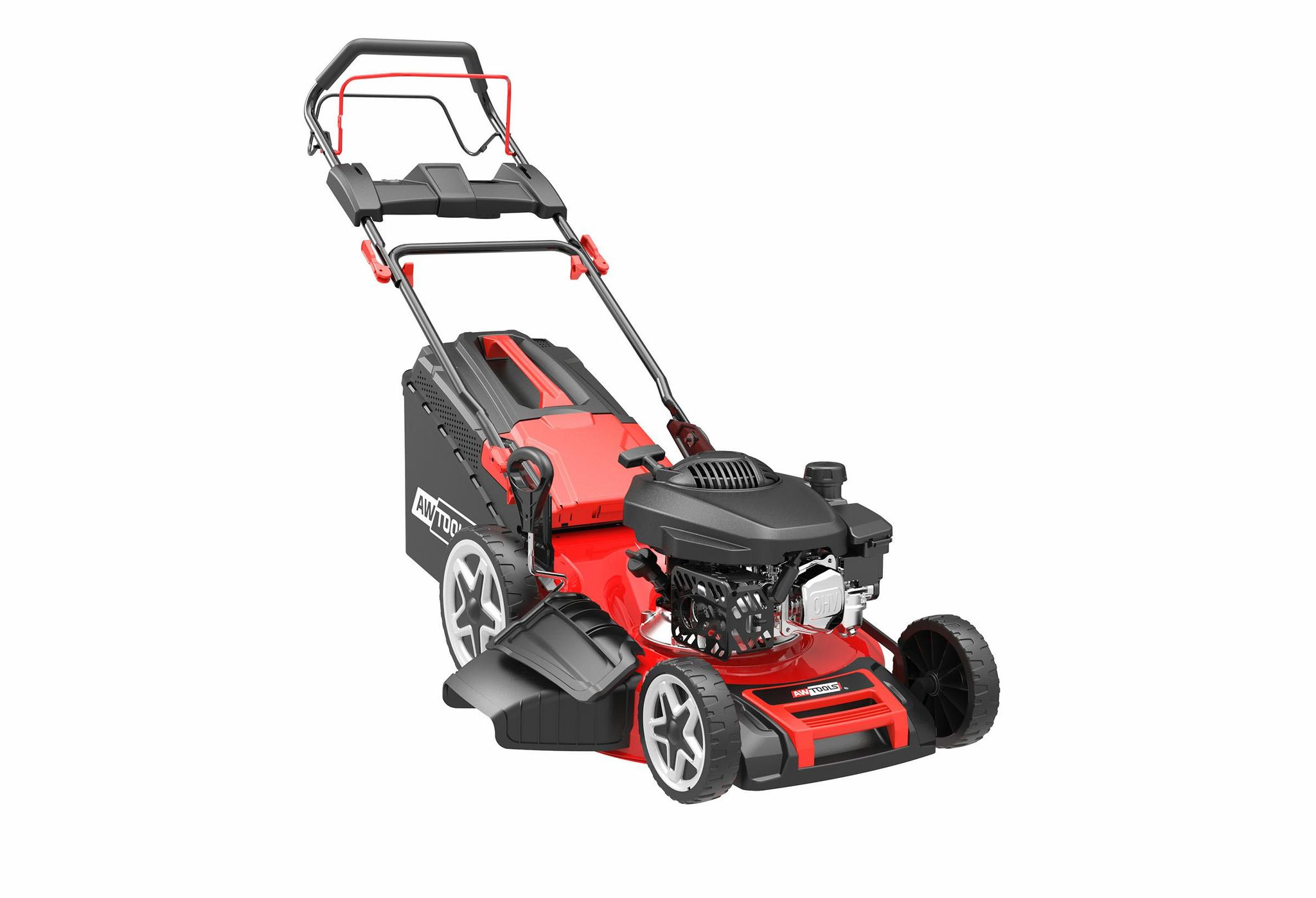Rasenmäher De Mäher Mit Benzinantrieb, Awtools, Modell 4,4kw 6,0hp Dm53s, Ideal Für Effizientes Mähen De Von Rasenflächen, Leistungsstarker Motor, Robuste Konstruktion, Einfach De Zu Bedienen Und Zu W