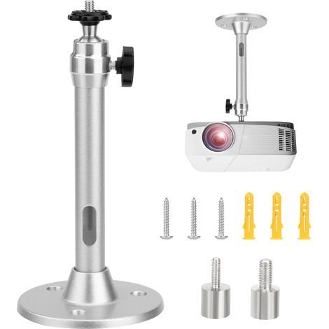 Halterung Für Mini-beamer Deckenhalter Projektorhalter 360° Drehbar Für Mini Video Beamer Überwachungskamera Max. Traglast 5 Kg 18 X 8,8 Cm