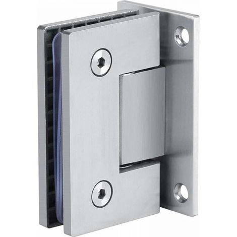 Scharnier Für Glastür 90° – Hochfester Kohlenstoffstahl, Schwarz – Glasstärke 8–12 Mm – Maximale Traglast 36 Kg – Für Rahmenlose Duschkabinen
