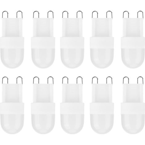 10er-pack Led-g9-lampen, 1,5 W, Zwei Stifte, Für Zuhause, Schlafzimmer, Büro, Kronleuchter, Deckenlampen Und Wandlampen (220 V).