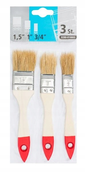 Set Mit 3 Pinseln 1,5, 1, 3/4 Robust