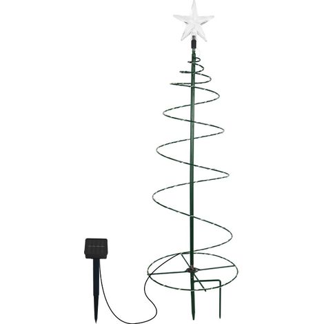 1 Stück Künstlicher Solar-weihnachtsbaum, Außendekoration, Gartenbeleuchtung, Lichterkette, Led-beleuchteter Weihnachtsbaum-deko, Höhe 50 Cm (warmweiß)