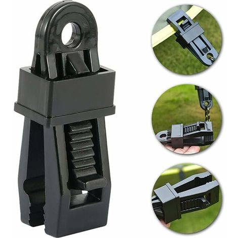 12er-pack Robuste Planenclips Für Außenmarkise Und Zelt, Outdoor-zeltclips Zur Befestigung Von Planen, Auto-sonnenschutz, Pool