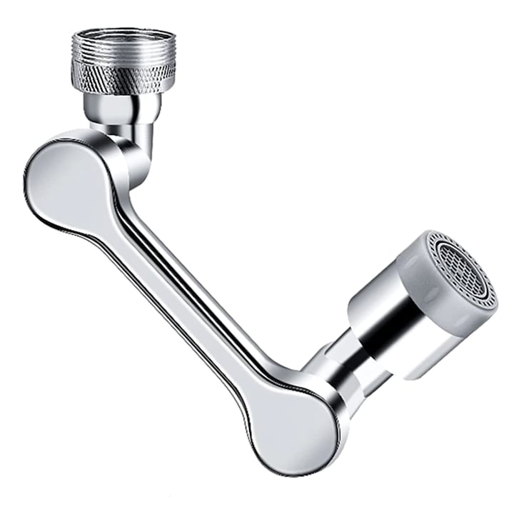 Ccmax Edelstahl-verlängerung Für Spültischarmatur Mit Drehbarem Arm, In Jede Richtung Schwenkbar, Integrierter Wassersparfunktion