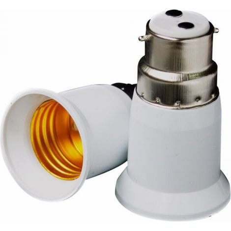 Led 4x Sockeladapter - B22 Zu E27 Konverter - Bajonettlampenadapter Für Led-lampe
