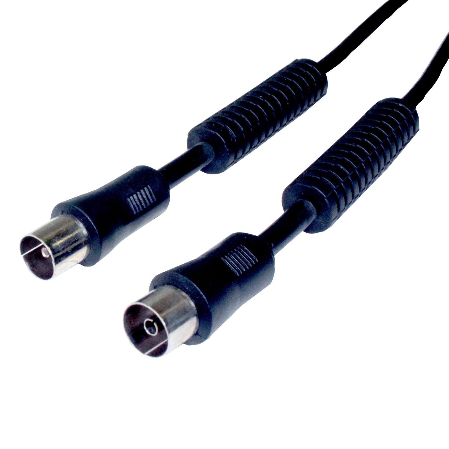 Tv-antennenkabel Stecker-buchse 2 Filter Schwarz 1,5m
