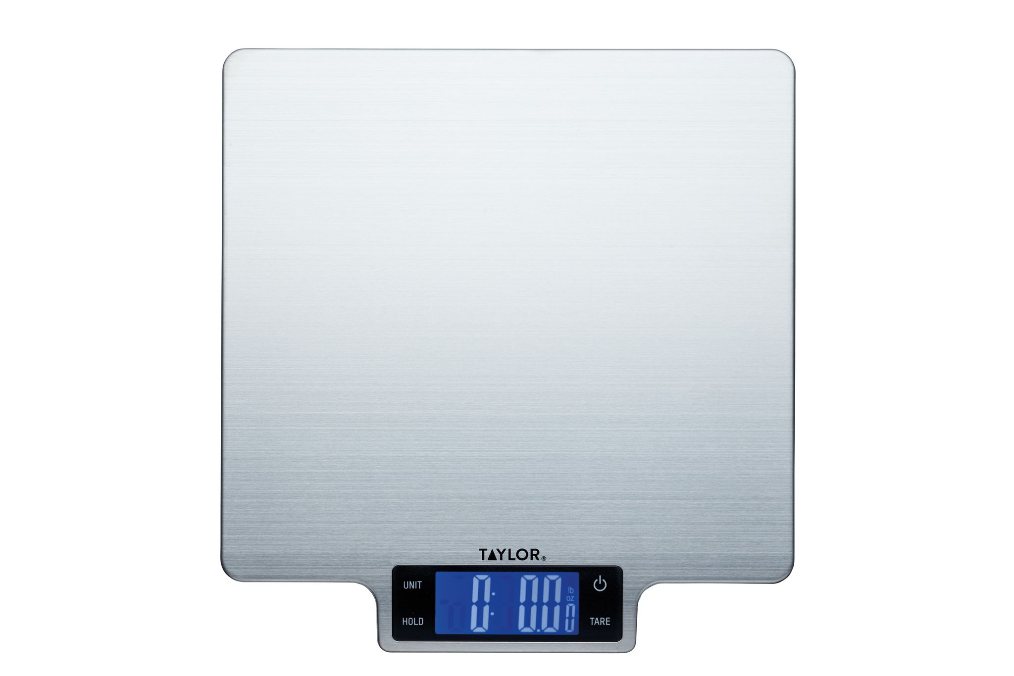 Taylor Pro Large Digital Scale, Küchenwaage Of Edelstahl, Misst Flüssige Und Trockene Zutaten Bis Zu 10kg, 16cm Of Durchmesser, Tara-funktion, Spülmaschinenfest, Benötigt 3 Aaa-batterien