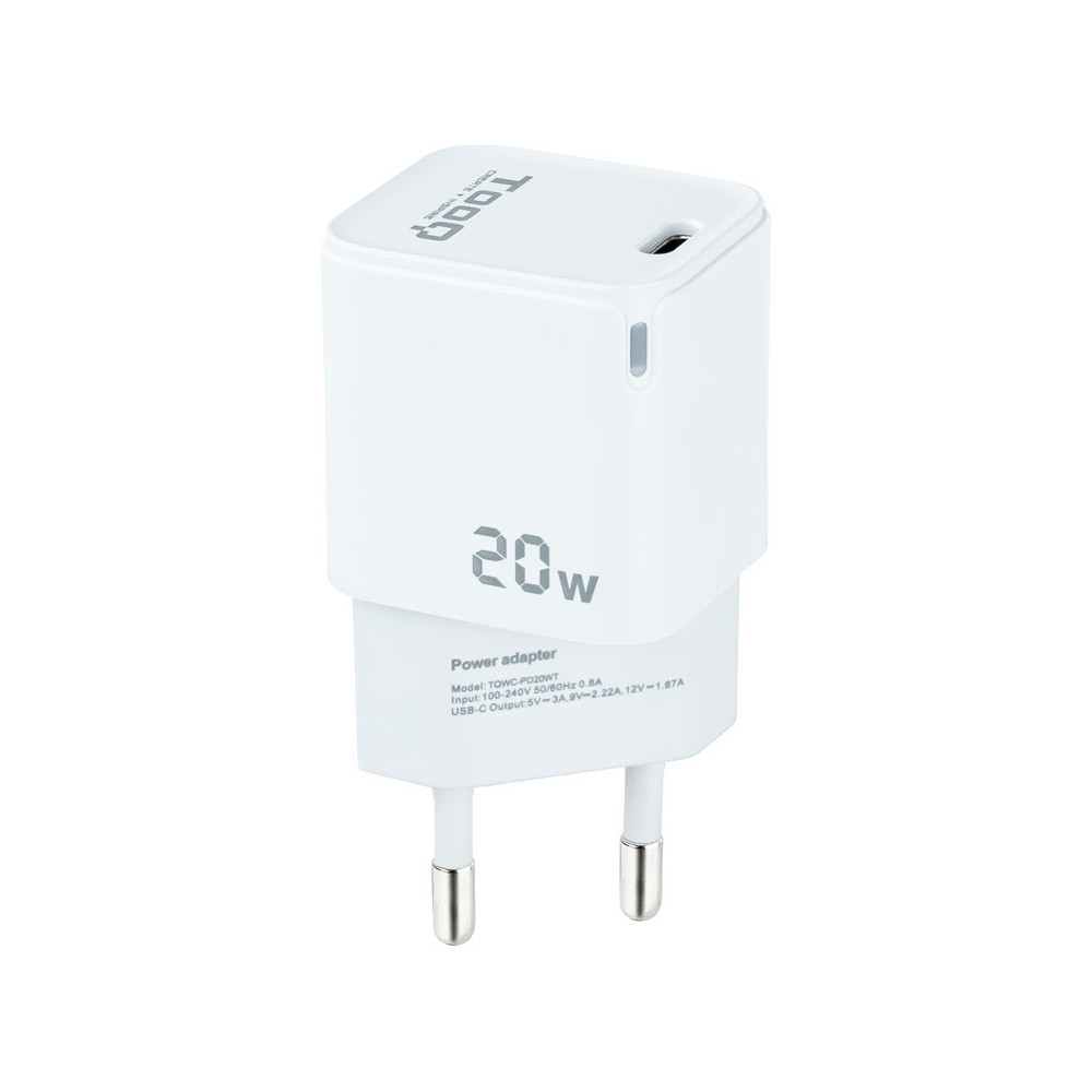 Ladegerät Red Usb-c Pd 20w White Tooq Tqwc-pd20wt