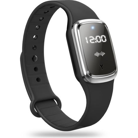 Schwarzes Anti-mücken-armband, Wasserdichte, Wiederaufladbare Usb-anti-mücken-uhr Für Drinnen Und Draußen, Für Erwachsene Und Kinder