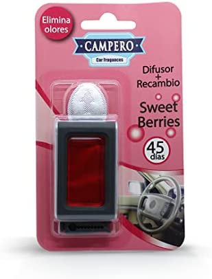 Vinfer Lufterfrischer Membran Auto Lufterfrischer Auto Camper Auto Düfte Diffusor + Rote Früchte Nachfüllpackung