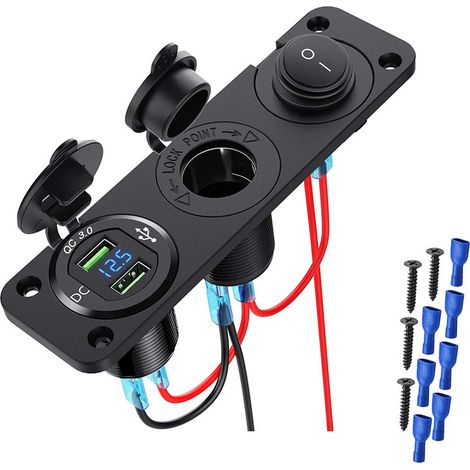 Integrierte Usb-buchse 12v, Zigarettenanzünderbuchse 12v, Doppelter Usb Qc 3.0 Ladegerät 12v, Zigarettenanzündersteckdose