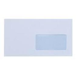 Yosan Offset-briefumschlag 90gr 115x225 White Selbstklebender Streifen Mit Rechtem Fenster -500u-.