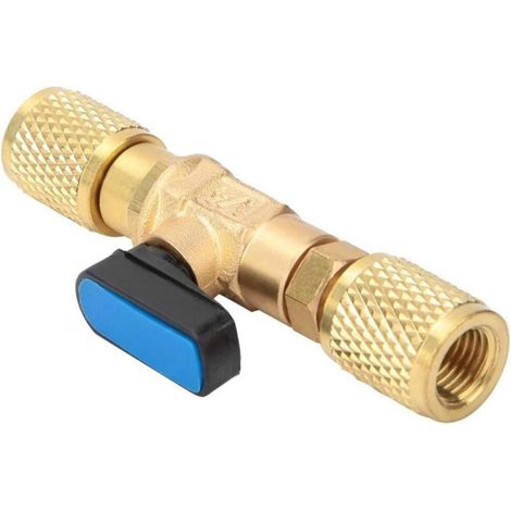 Kühlmittel-kugelhahn-adapter, Messing-hvac-a/c-kugelhahn-adapter, 1/4" Sae Für Hvac-a/c-automobilservice-werkzeuge