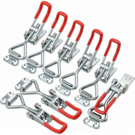 8 Stück Kipphebel-schnellspanner Aus Metall 4001, Haltekraft 100 Kg / 220 Lbs, Einstellbare Schreiner-klemmen Zur Befestigung Und Spannfixierung, Edelstahl 304