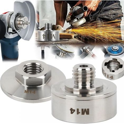 Winkelschleifer-zubehör, M14-x-lock-adapter Mit M14-verschlussmutter Für Lock-gewinde M14, Anwendbarer Edelstahl-adapter Für Winkelschleifer, Schneidmesser, Bohrer, Diamant