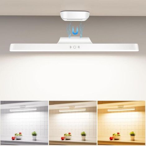 Wiederaufladbare Led-lampe 1800mah, 32cm, Praktische Beleuchtung Mit Gedächtnissensor Und Magnet, Ideal Für Büro Und Badezimmer