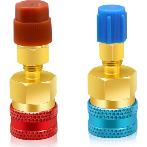 R1234yf Auf R134a Adapter, Schnellkupplungs-set Für R1234y-kältemittel-nachfüllung, Hoch-/niederdruckadapter Von R134a Auf R1234yf Zum Nachfüllen Und Entleeren Des Kältemittelsystems