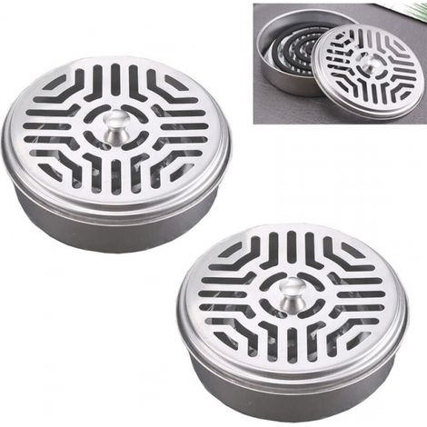 2 Stück Spiralförmige Mückenschutzhalter Aus Edelstahl, Für Mückenspulen, Spiralförmiger Mückenschutzhalter, Für Haus, Garten, Camping, Angeln, Reisen, Im Freien