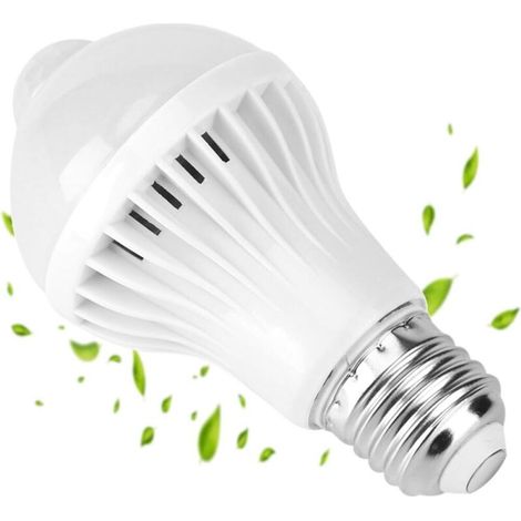 5w Led-lampe Mit Bewegungsmelder E27, Intelligente Erkennung, Ir-pir-licht Für Garage, Eingangstür, Veranda, Treppe, Flur