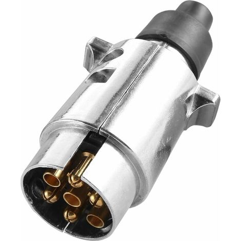 7-poliger Metall-anhängerstecker, Wasserdichter 7-poliger Metall-stecker, 12-v-adapter Für Den Anschluss Von Anhängern Und Wohnwagen