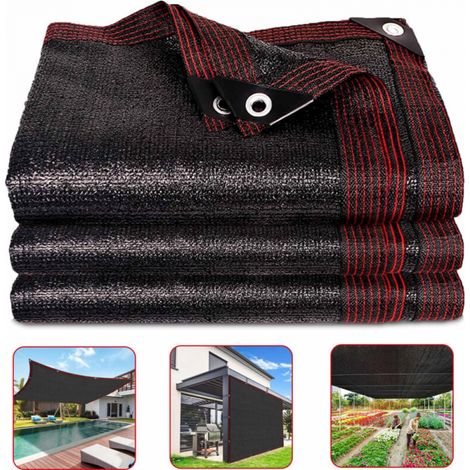 Filet D'Ombrage, 2x2 M, Sonnenschutznetz 85% Uv, Schattiernetz Für Gewächshäuser, Windschutz Für Die Pflanzenabdeckung/gewächshaus/garten/pergola/patio/rasen/hundehütte