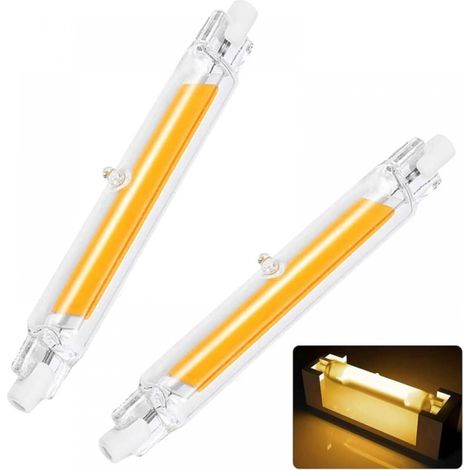 Ampoule Led R7s 118mm 20w 220v Entspricht Einer Halogenlampe 200w, R7s Led Licht Warmweiß 3000k, 2000lm Mit Großem Abstrahlwinkel 360° Dimmbar, Flimmerfrei, 2er-pack