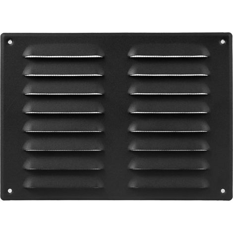 Anthrazitbelüftungsgitter 150 X 300 Mm (äußere Abmessungen) - Luft-rückgabegitter Aus Stahl - Für Decke Und Wand - Mit Schutzgitter