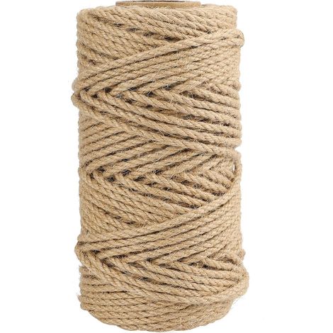 4 Mm Juteseil, 50 M Hanfseil, Garten-hanfseil, Hanfschnur Für Garten, Basteln, Dekoration