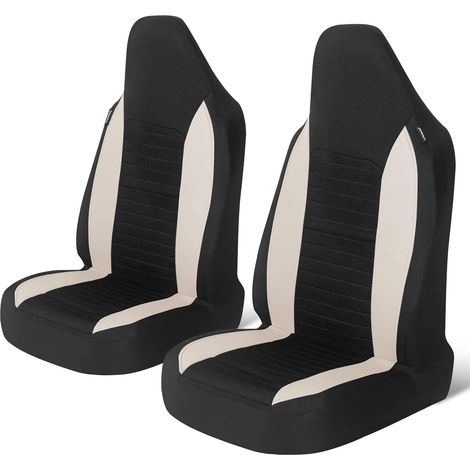 Vordersitzbezüge Für Autos, 2 Stück, Universelle Autositzschutzbezüge Für Autos, Lkw, Suvs, Beige