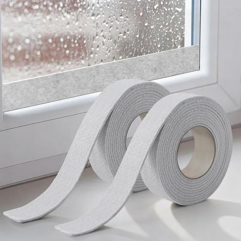 Saughfähige Fensterbänder, Anti-kondensationsstreifen, 400 X 3 Cm, Filzband Aus Baumwolle Für Fenster (2er-pack, Beige)