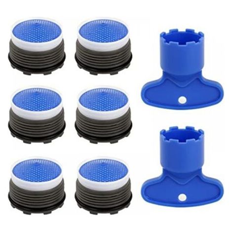 6er-pack Wasserhahn-sprudler – 30–40 % Wassereinsparung – 5-stufige Filterung – Spritzschutz Und Geräuschreduzierung