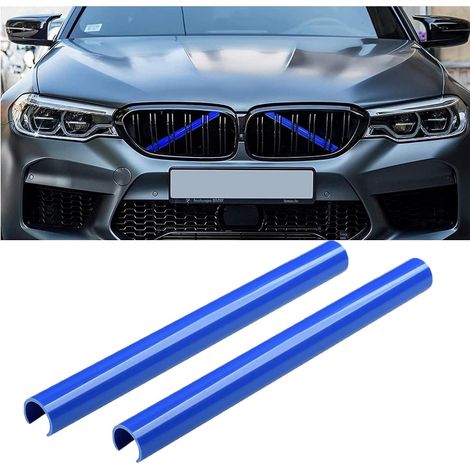 Set Aus 2 Kühlergrill-zierleisten, Kühlergrill-leisten, Passend Für Bmw F20 F30 F21 F22 F23 F31 F32 F33 F34 F36 F40 F44 (blau)