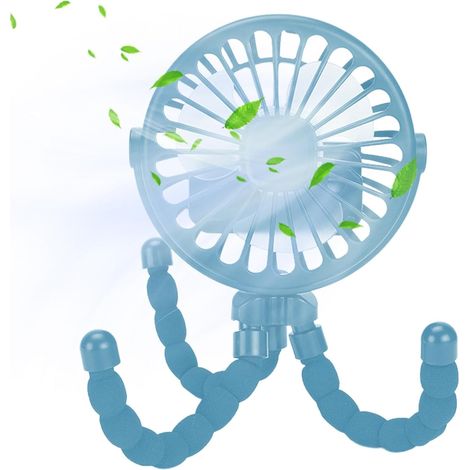 Ventilator, Wiederaufladbarer Usb-lithium-ionen-akku, Tragbarer Mini-oktopus-ventilator