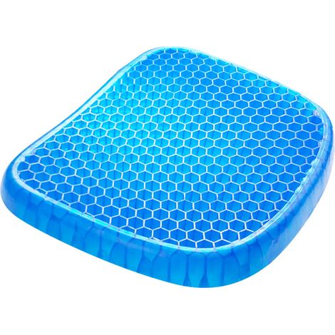 42x37x3 Cm Gel-sitzkissen, Atmungsaktives Gelkissen, Druckentlastendes Kissen Mit Rutschfester Abdeckung Zur Linderung Von Rückenschmerzen, Kissen Für Auto/büro/haus/rollstuhl