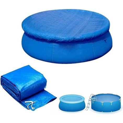 Abdeckung Für Pool, Aufblasbare Schutzabdeckung Mit Rundem Teppichmuster, Thermische Isolierung (durchmesser 183 Cm)