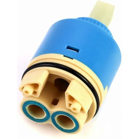 Ersatzkeramikkartusche, Keramik Für Mischbatterie, Keramikkartusche Für Küche Oder Bad 40 Mm, Mit Boden, Blau