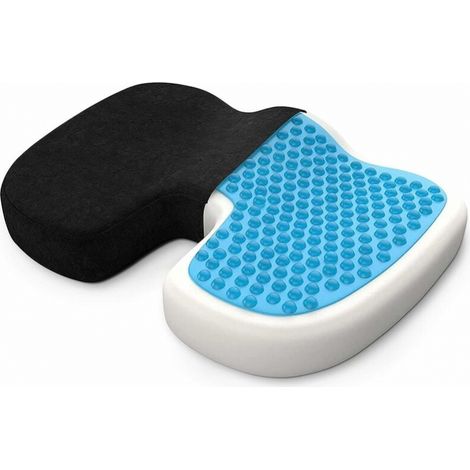 Druckentlastendes Steißbein-kissen Mit Atmungsaktivem Gel, Orthopädischer Sitzkissen Aus Memory-schaum Zur Linderung Von Schmerzen Im Rücken-, Hüft- Und Steißbeinbereich