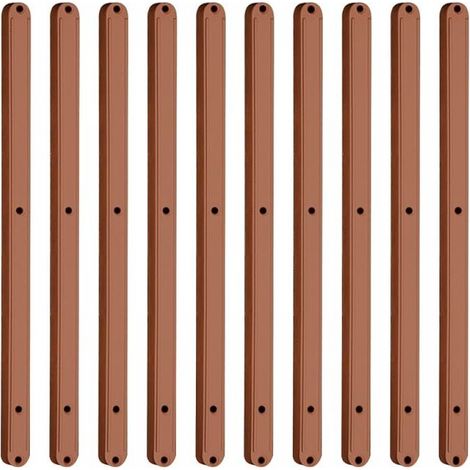 5er-set Kunststoff-schubladenschienen Für Schublade - 298 Mm - Braun
