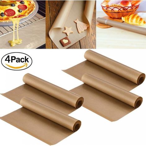 Dauerbackfolie (4er-pack), Extragroß, Zum Grillen Und Backen Im Ofen – 40x60 Cm, Kann Auf Die Gewünschte Größe Zugeschnitten Werden – Spülmaschinenfest