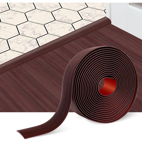 Selbstklebender Übergangsstreifen Für Laminatparkett, 5 Cm Breit, Flacher Trenner, Elegantes Holzmaserungsmuster (1 Meter).