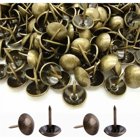 500 Stück Polsternägel, Robuste 17x11 Mm Bronzefarben Dekorative Polsternägel, Retro-nägel Für Diy-möbel, Sofas, Sessel, Betten, Stühle, Vintage-dekoration