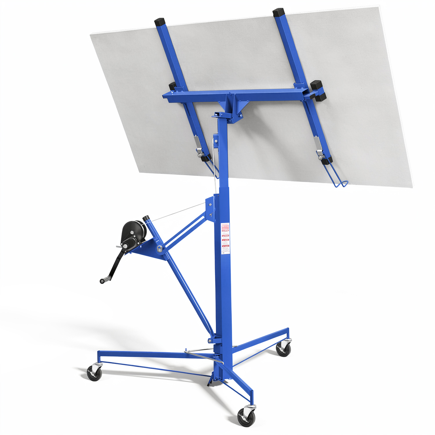 Tolletour Plattenheber Trockenbaulift 68 Kg 126–325 Cm, 360° Drehbar, 60° Neigbar, Blau