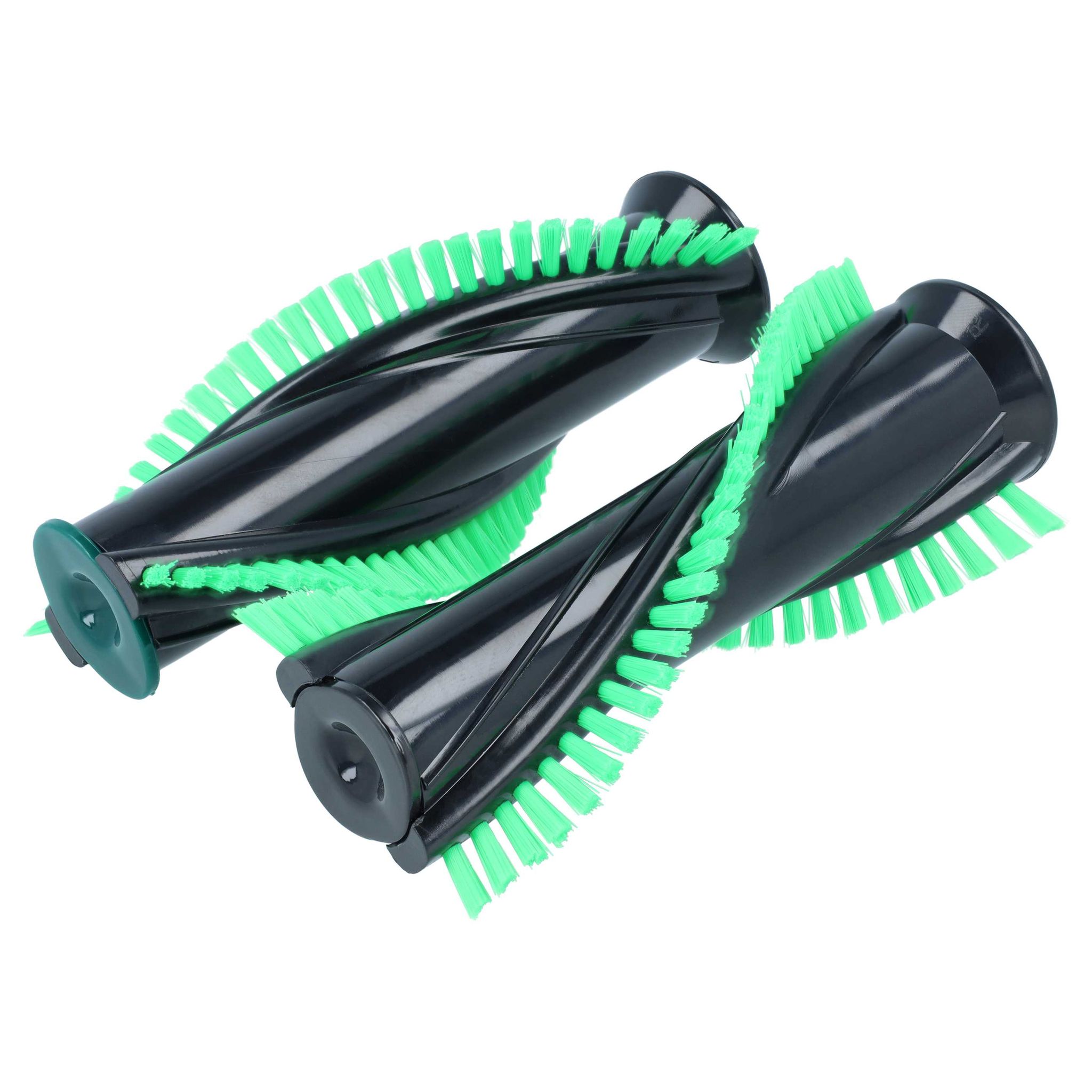 Vhbw 2x Bürste Kompatibel Mit Vorwerk Vk 136, Fp7, Vk7, Eb360, Eb370 Für Vk 140, Vk 150, Vk700, Vt 270 Staubsauger - Rollenbürste 11 Cm