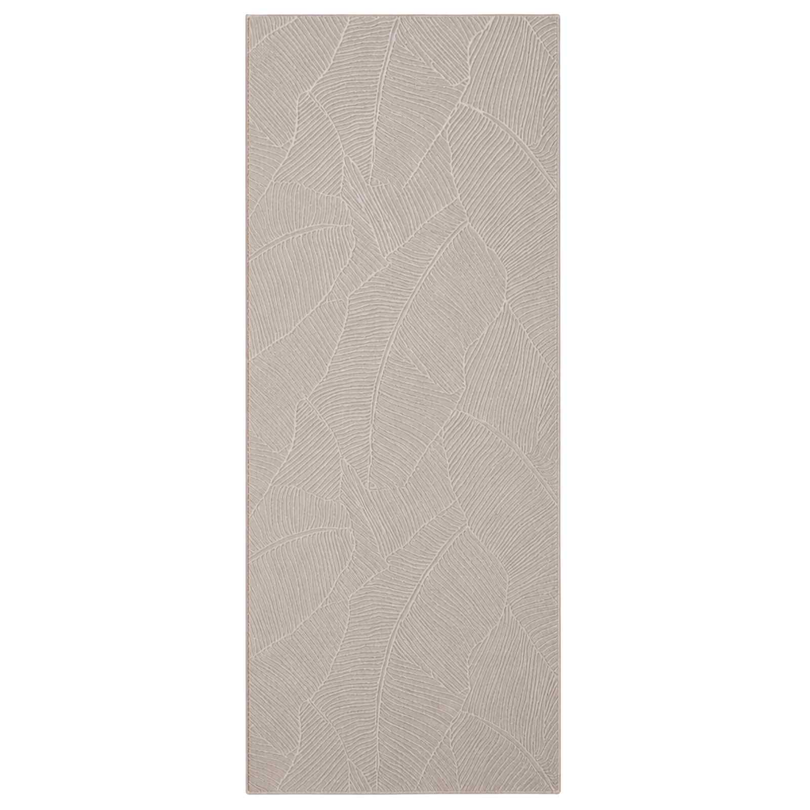 Teppich Iza Beige 80 X 200 Cm 100% Polyester Kurzflor Vidaxl