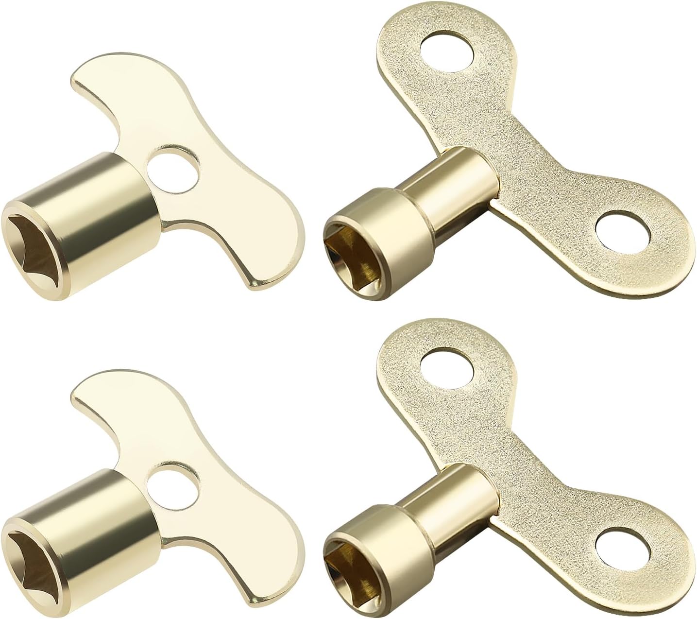 Set Mit 4 Heizkörperhahnschlüsseln, 6 Mm Und 7 Mm. Multifunktionaler Schalter Für Fabrik, Garten, Öffentliche Orte Und Haushalte.