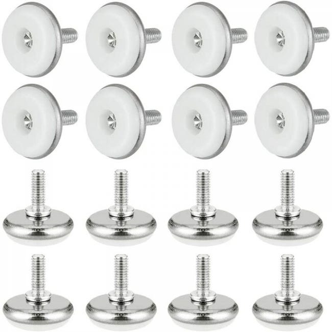 16 Stück Verstellbare Möbelfüße M6x15mm Nivellierfüße Für Stühle, Tische Und Schränke