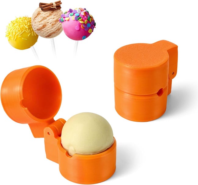 Set Mit 2 Runden Cake-pop-formen, Bedrucktem Kugelausstecher, Backzubehör